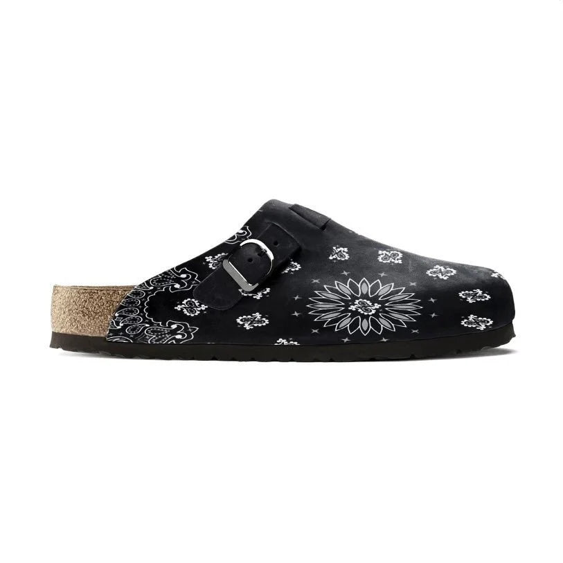 Sufflair® Signature Comfort Clogg – Paisley Black